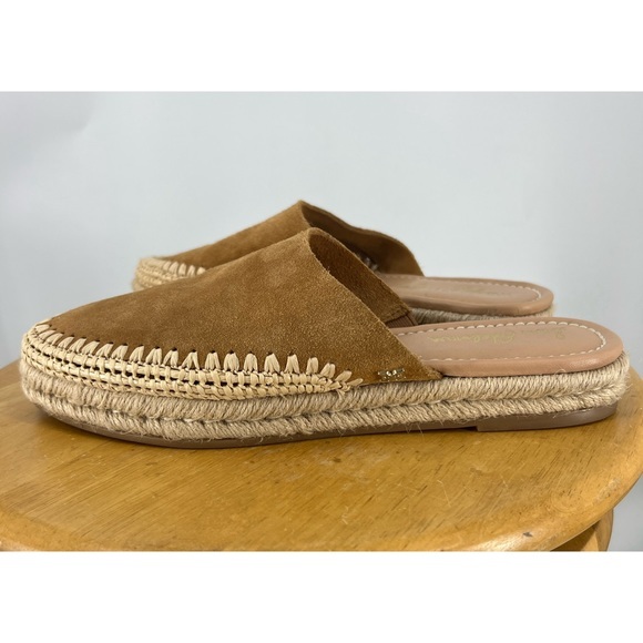 Sam Edelman Shoes - Sam Edelman Austin Espadrille Mule Slide Shoes  Cow Suede Leather 8